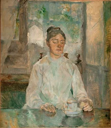 Kreivitär Adele-Zoe de Toulouse-Lautrec, taiteilijan äiti ... (öljy kankaalle)