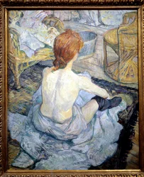 Punapää (WC). Henri De Toulouse Lautrecin maalaus (Toulouse-Lautrec