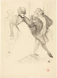 Rejane ja Galipaux teoksessa ”Madame Sans-Gêne” (Réjane ja Galipaux teoksessa ”Madame Sans-Gêne”)