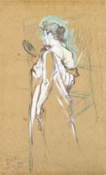 Elles - peili kädessä, 1896