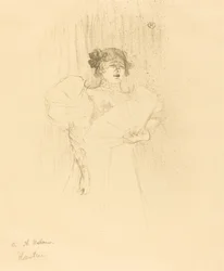 Luce Myres Full Face Luce Myrès, koko kasvot, 1895.