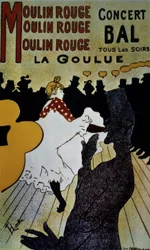 Moulin Rouge: La Goulue - 1891 - 191 × 117 cm - värilitografia