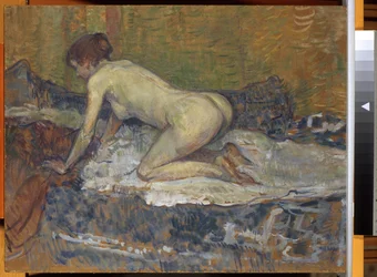 Kyyristyvä punatukkainen alaston, 1897