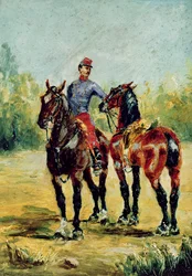 Kaksi hevosta ja sulhanen, 1880