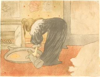 Nainen kylpylässä (Femme au tub)