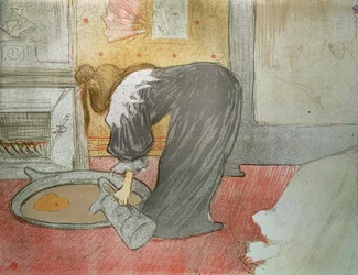 Nainen kylpyammeessa elokuvasta "Elles", 1896