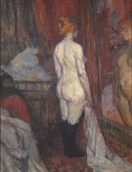 Nainen peilin edessä, 1897