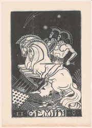 Horoskooppi Gemini Kaksoset (otsikko esineessä)