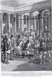 The Groans of the Britons, kuvitus "Hutchinsonin kansakuntien historiasta", n. 1910