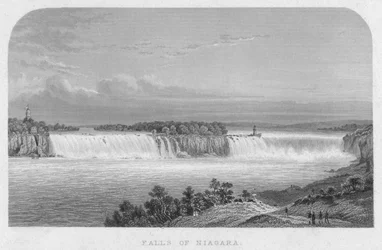 Niagaran putoukset, 1800-luvun puoliväli.