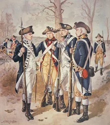 Amerikan yhdysvaltojen siirtokuntien armeijan jalkaväen univormut vuosilta 1779-83