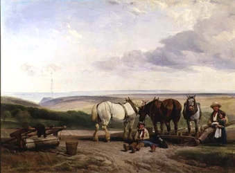 Vale of Ecclesbornen eteläpuoli lähellä Hastingsia, East Sussexissa