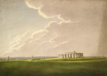 Stonehengen suuri antediluvian temppeli: alkuperäisessä tilassaan pohjoisesta, 1824-1839