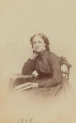 Retrat de carta de visita de Sally Cadwallader Ely, 1862-1869. finlandès
