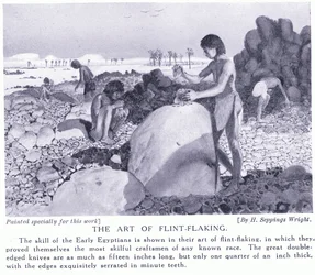 Piikiven valmistuksen taito, n.1920
