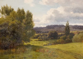 Maisema puiden kanssa, 1931.