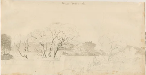 Tamworth - Distant View: lyijykynäpiirros, nd [1788-1855] (piirustus)