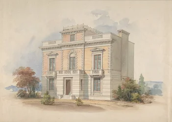 Italialainen huvila, 1820-85.