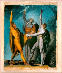 Luonnos elokuvalle "Oath on the Rütli", Naishahmo (verso)
