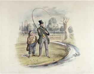 Ahvenen kalastus, Teddington, kuuden kuvan sarjasta 