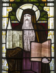 Cambridge, Trinity College, Heaton Butler & Bayne, Henry Holiday, Hieronymus, 1870, muokattu Carl Almquistista