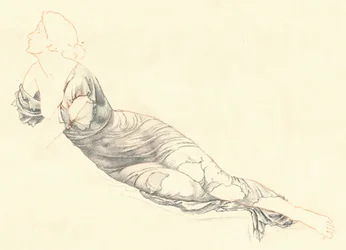 Study in Drapery, c1900