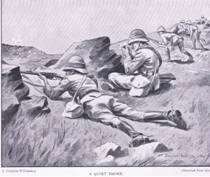 Hiljainen savu, Harmsworth Bros Limitedin julkaisemasta After Pretoria: The Guerilla War -sarjasta