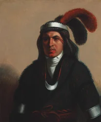 Coosa-Tustunnuggee (Creek) 1831 (Öljy kankaalle)