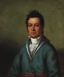 David Vann (Cherokee) 1831 (Öljy kankaalle)