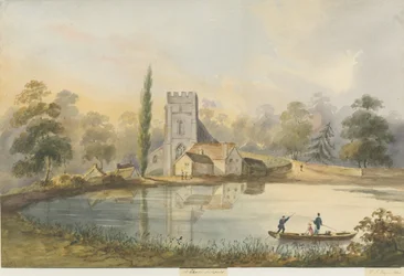 Lichfield - St. Chadin kirkko: vesivärimaalausta