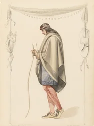 Intialainen hahmo profiilissa, 1851.