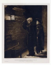 Kaksi Greenwichin sairaalan asukasta, kerätty Horatio Nelsonin (1758-1805) haudalta Saint Paul