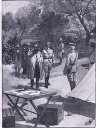 Cronjesin antautuminen, kuvitus Cassellsin Englannin historiasta, 1900-luku