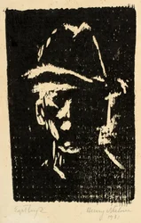 Miesmuotokuva hatulla