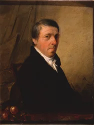 George Grayn muotokuva (öljy metallille (tina))