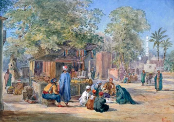 Egyptiläinen kylä, 1869.