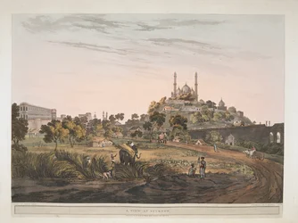 Näkymä Lucknowissa, Intiassa 1809