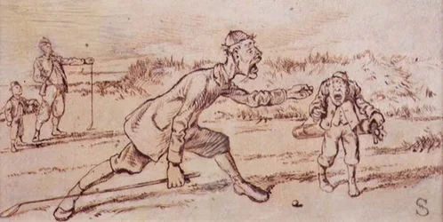 Shouting at the Caddie, kuvitus 