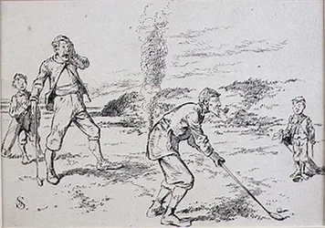 The Absent Minded Golfer, kuvitus 