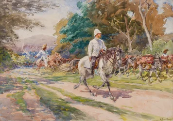 Siirtomaa upseeri, mahdollisesti Haiti, noin 1900