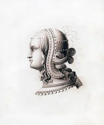 Päähine, 1500-luvun alku, 1843.