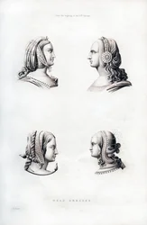 Päähineet, 1500-luvun alku, 1843.