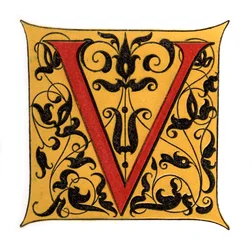 Alkukirjain V, 1843.