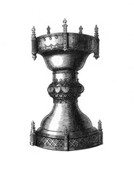 Uskonnollinen tai kotitalousastia, 1400-luku, 1843.