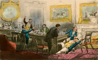 Nosta minut ylös! Sido minut tuoliini! Täytä lasini!, 1838