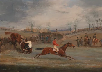 Kohtauksia estejuoksusta: Lähellä maalia, n. 1845.