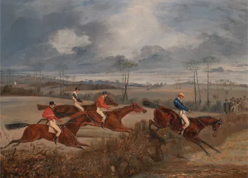 Kohtauksia estejuoksusta: Taking a Hedge, n. 1845.