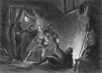 Death of the Earl of Desmond, Thomas Wrightin Irlannin historiasta, julkaistu noin 1854