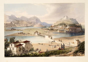 San Sebastián, teoksesta "Luonnoksia Espanjan baskiprovinssien maisemista sekä valikoima kansallista musiikkia", julkaistu 1838
