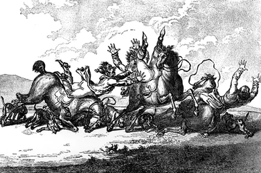 Koirien heitto, 1800.